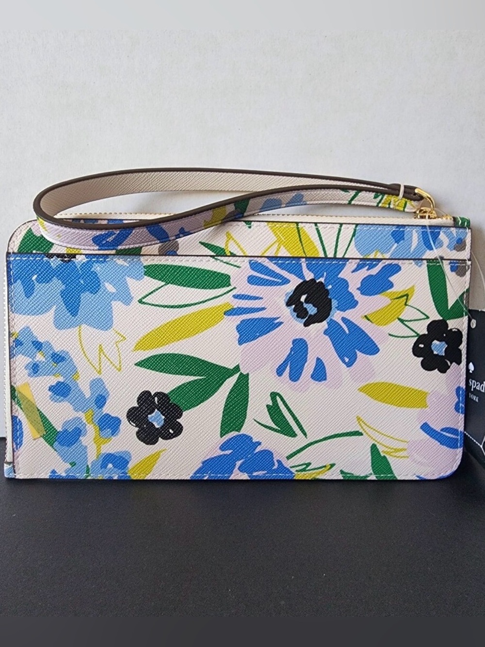 Kate Spade Lucy Festival Floral Large L Zip Wristlet NWT Spring Print - NWT - Picture 2 of 4